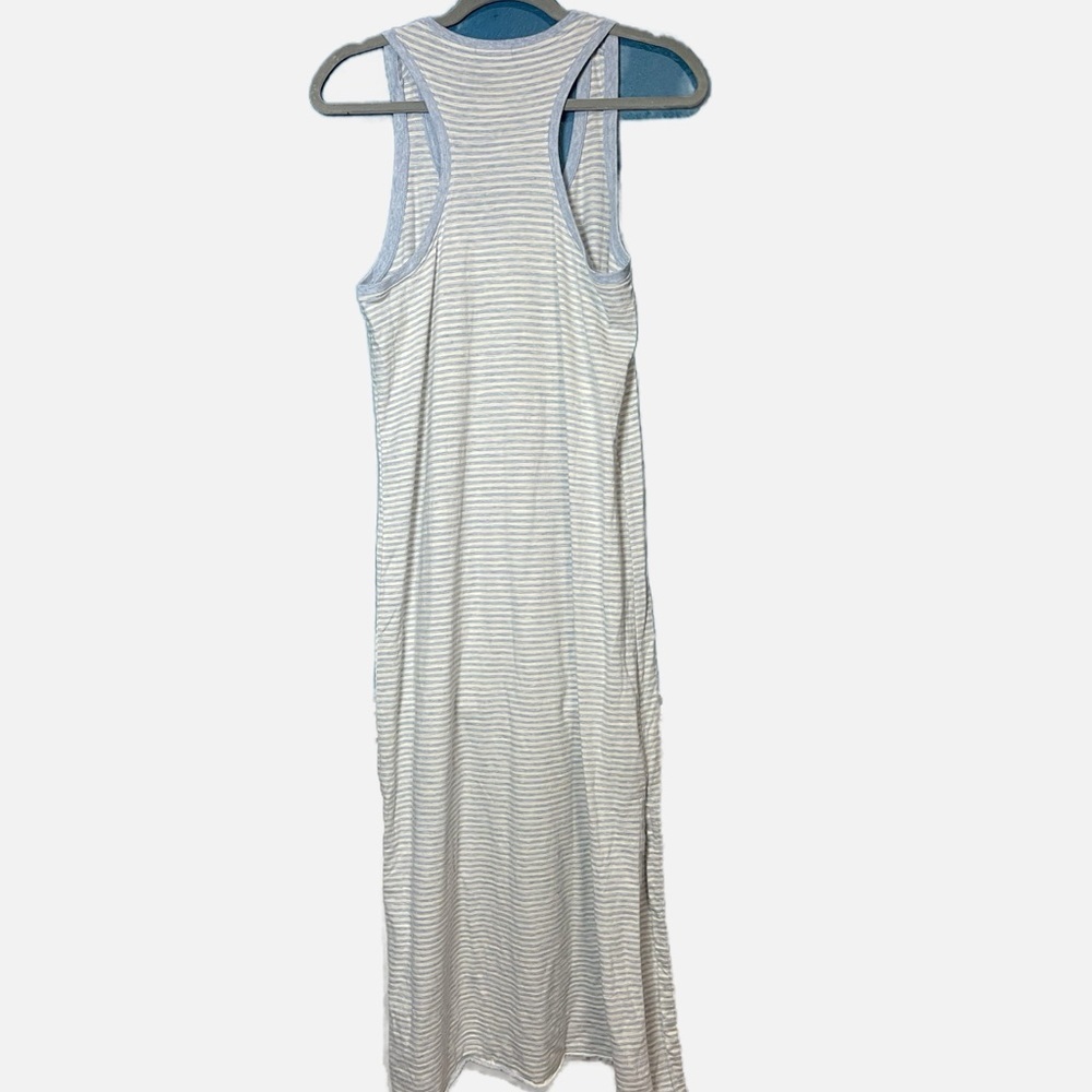 ATM Anthony Thomas Melillo blue and white striped tank maxi dress size Medium - Picture 6 of 9